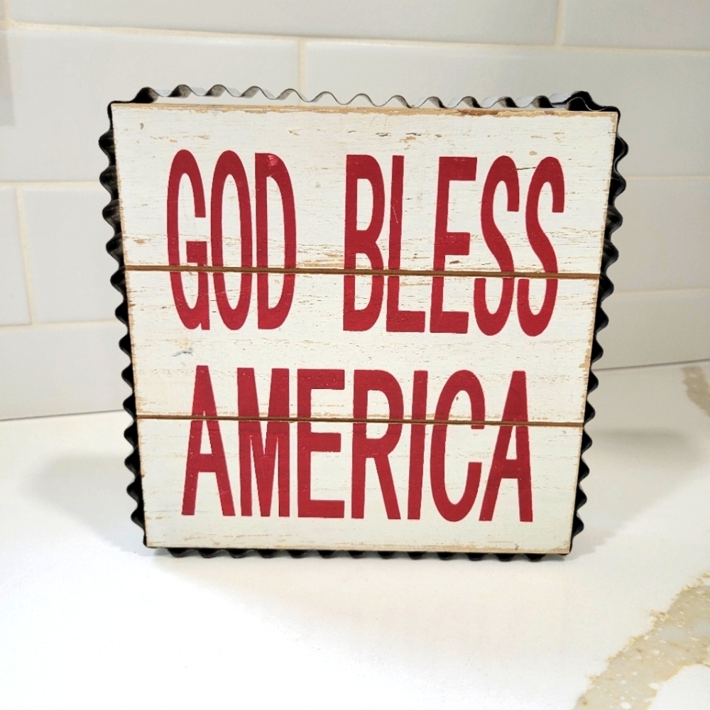 Sign/ God Bless America - Picture 2 of 2